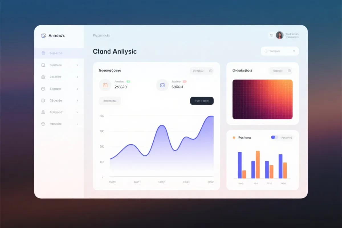 数据看板可视化示意